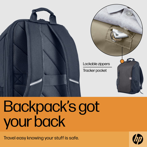 HP Travel 18 Liter 15.6 Iron Grey Laptop Backpack HP Travel 18 Liter 15.6 Iron Grey Laptop Backpack